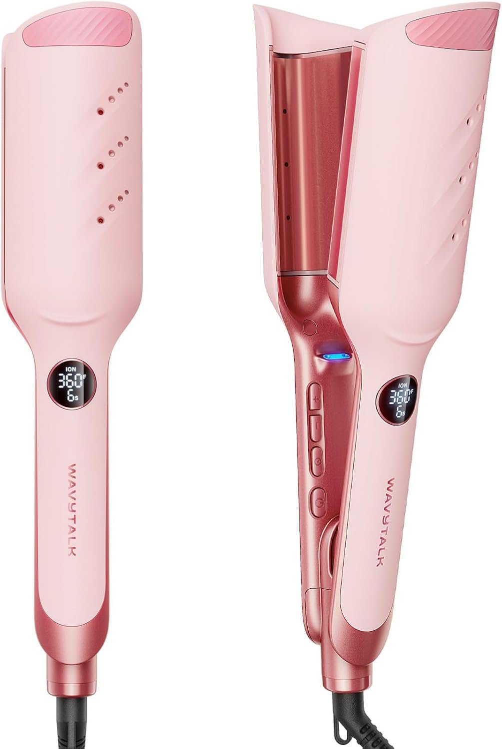 Pink hair crimper waver by Wavytalk