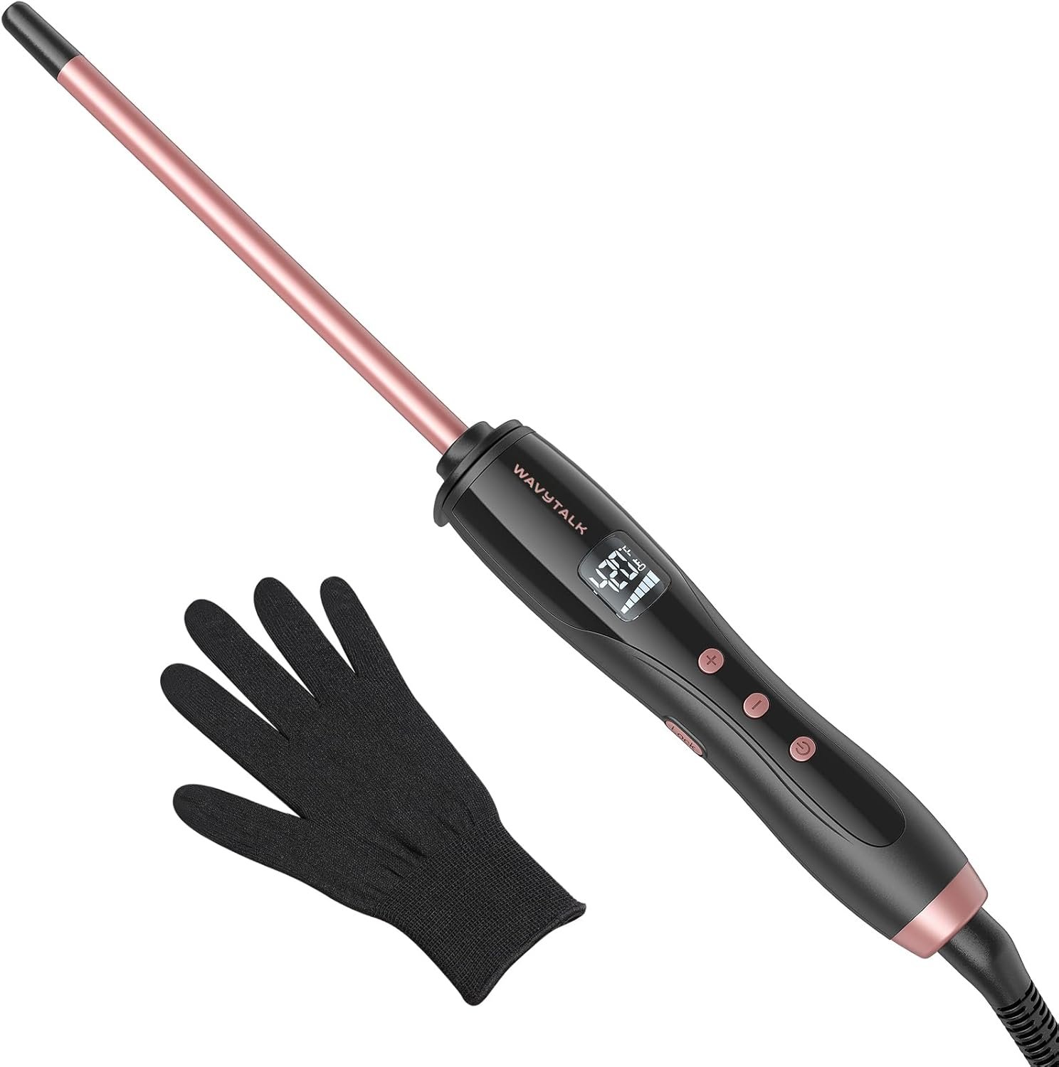 Ceramic curling wand by Wavytalk